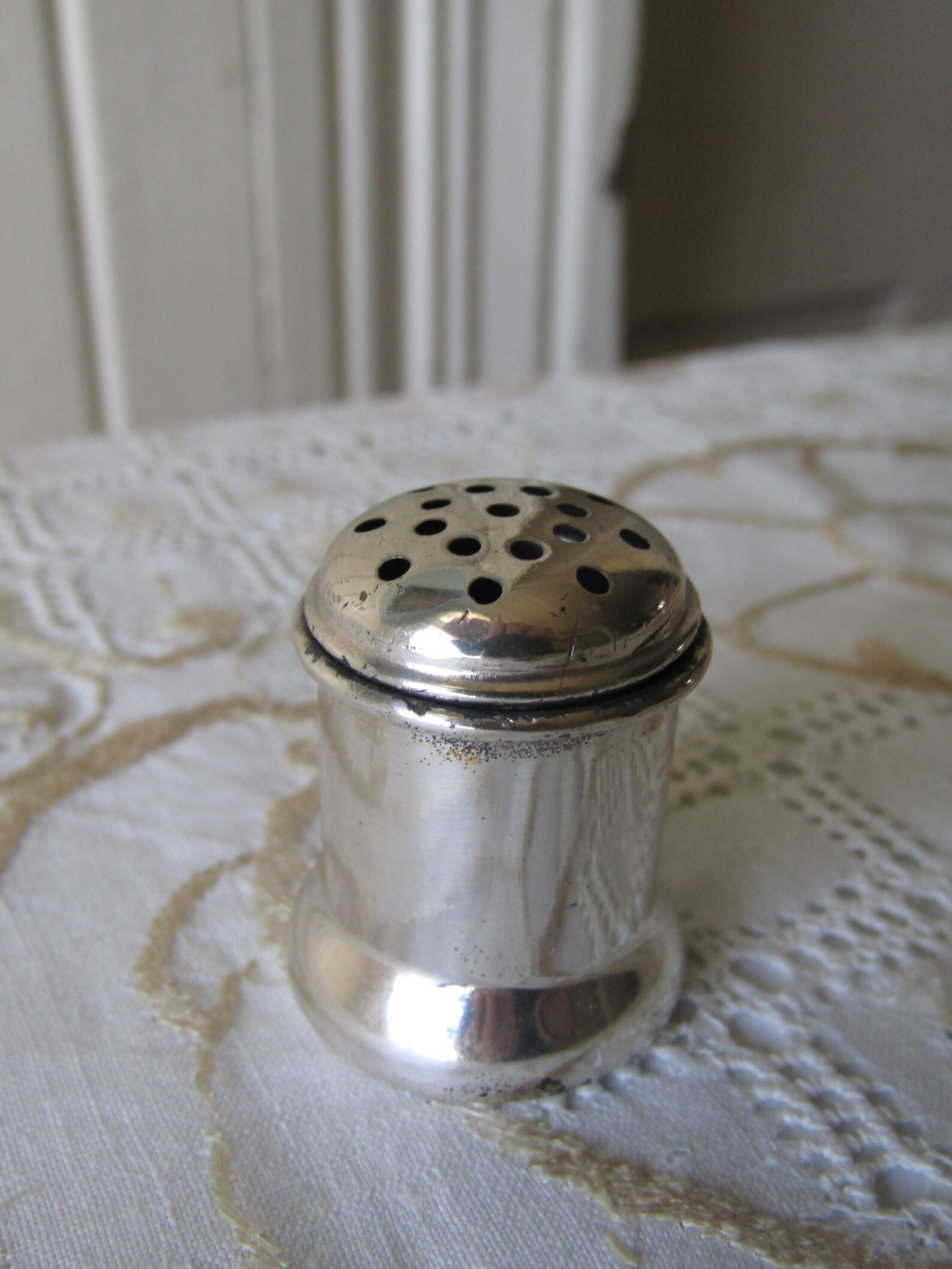 Antique Individual Salt Shakers Vintage Sterling Silver Salt Etsy
