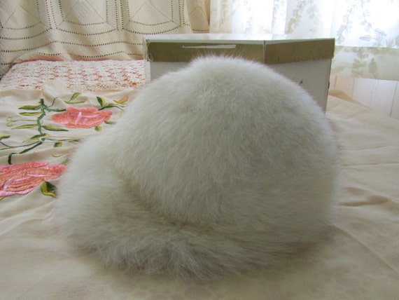 White Fox Fur Hat - image 1