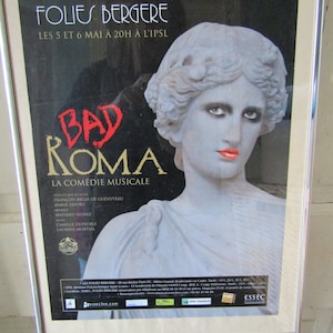 Italian Poster, Framed Poster Art, Gay Club Art