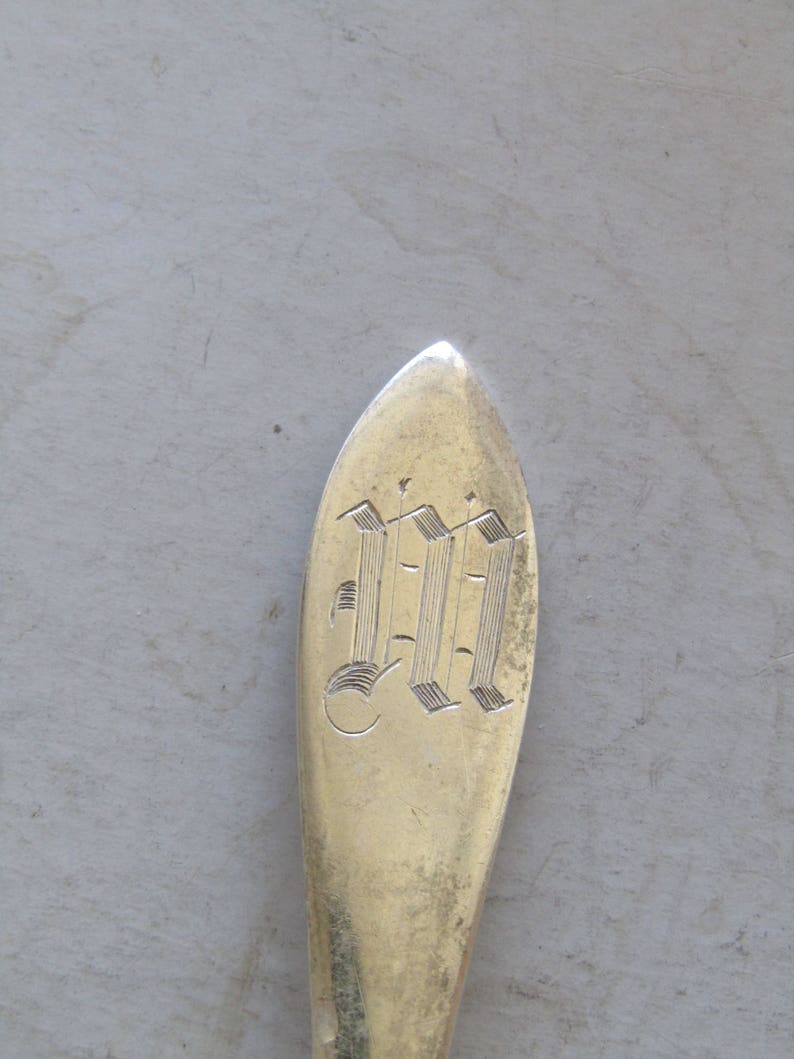 Child/'s Sterling Spoon M monogram