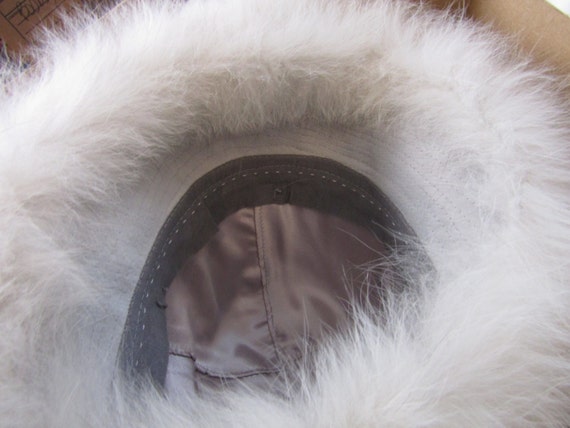 White Fox Fur Hat - image 3