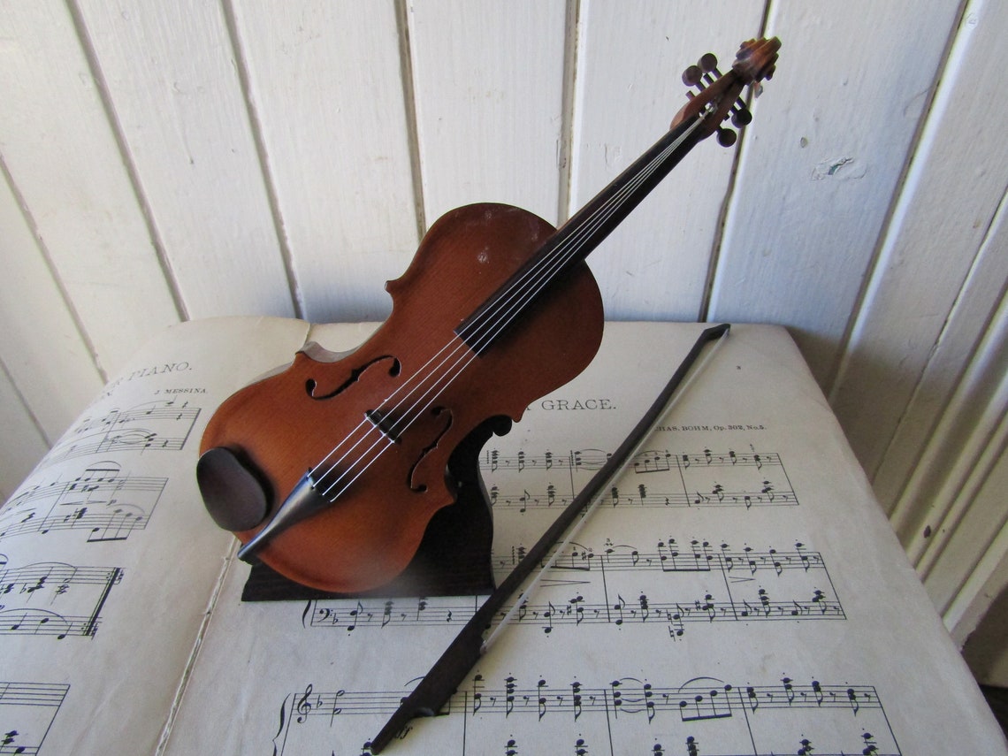 Violin Music Box Antique Reuge Music Box Wooden Reuge Music Etsy