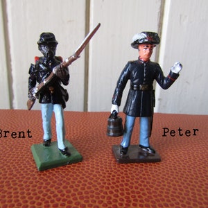 Civil War Cast Iron Figures, Antique Toy Soldiers