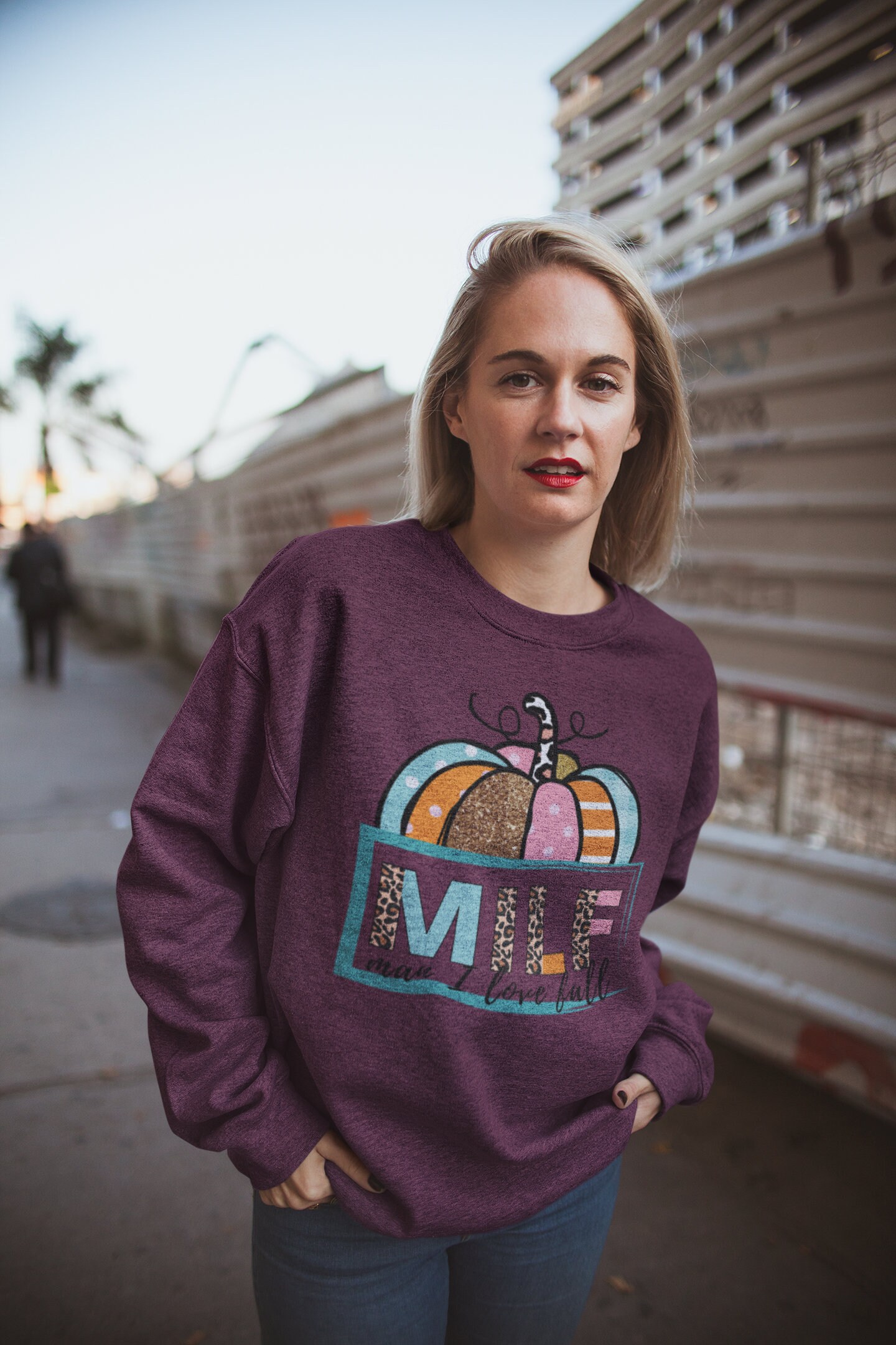 Discover Milf Man I Love Fall Sweatshirt, Funny Halloween Sweatshirt, Leopard Pumpkin Sweatshirt, Milf Sweatshirt, Fall Season Crewneck Sweatshirts