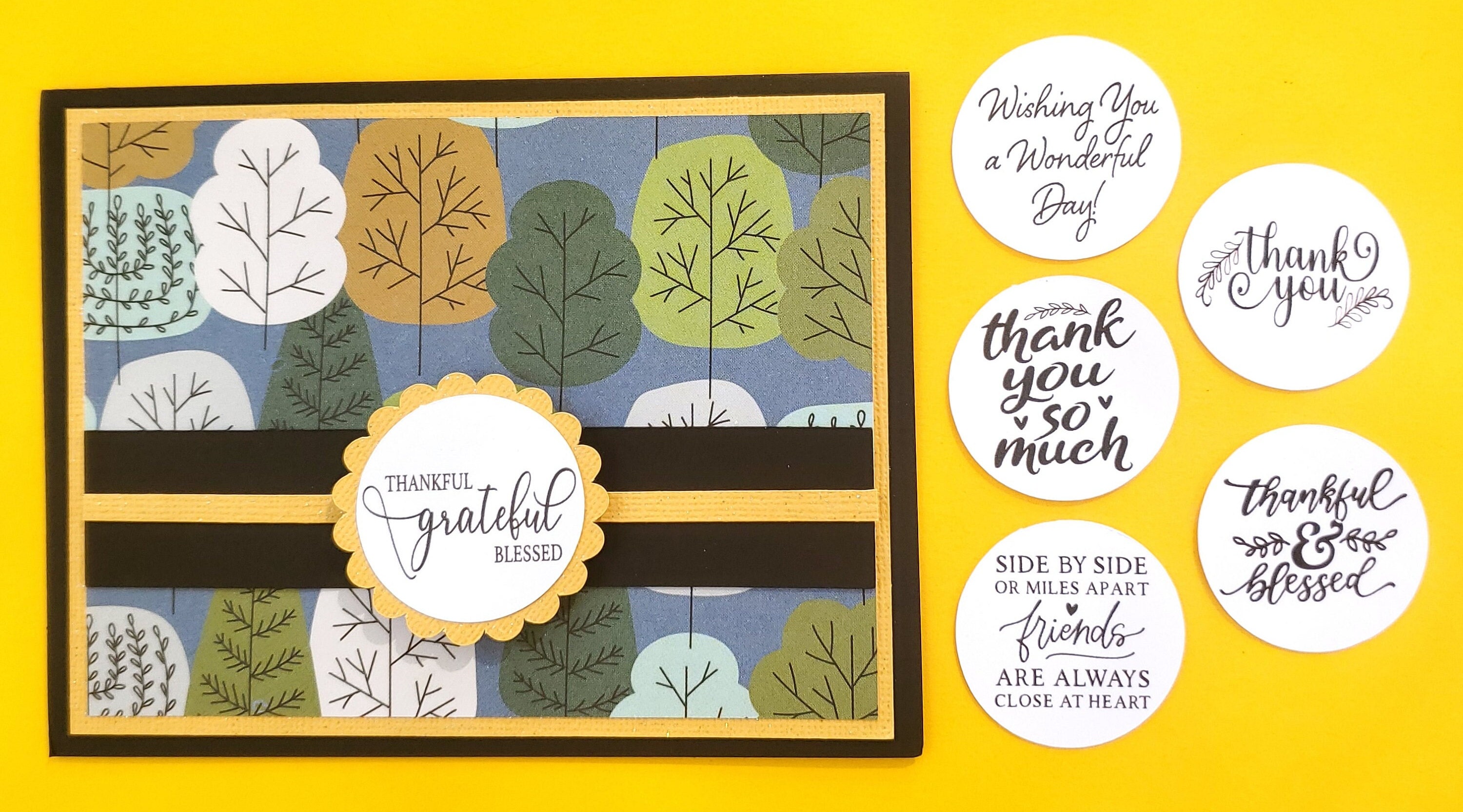 Thank You Card Making Kit, DIY Greeting Card Kits, Make Your Own Card