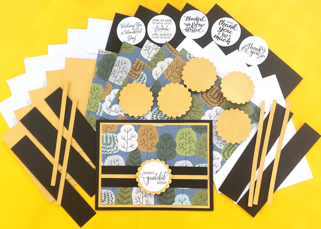 Thank You Card Making Kit, DIY Greeting Card Kits, Make Your Own Card