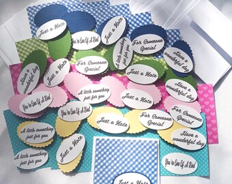 3"X3" Handmade Mini Gift/Note Card Kit With Envelopes: DIY 24 Cards