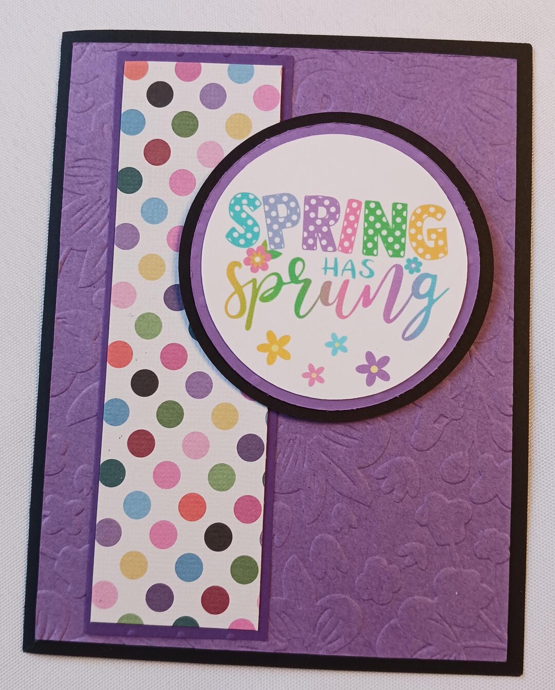 View of Spring Polka Dot Greeting Card Kit DIY Handmade All Occasion Cards (6 ...
