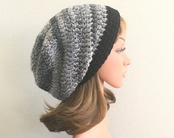 Winter slouch hat, PICK colors, READY to SHIP, women's slouchy hat, crochet slouchy hat, handmade knit slouch hat, crochet slouchy beanie.