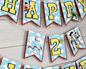 Toy Story Banner, Toy Story Birthday Banner, Toy Story Decor, Toy Story Party