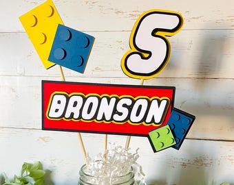 Building Block Centerpieces, Brick Centerpieces