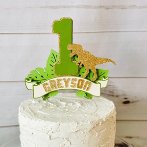 Dinosaur Cake Topper, Dino Cake Topper, Dinosaur Birthday Decor, Dinosaur Party