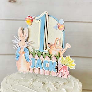 Peter Rabbit Cake Topper, Peter Rabbit Decor
