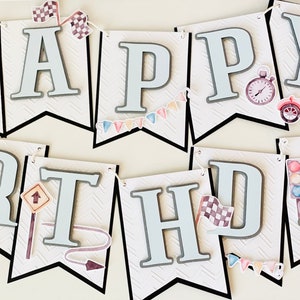 Race Car Birthday Banner, Race Car Banner, Two Fast, Fast One