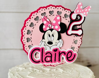 Minnie Cake Topper, Minnie Mouse Decor