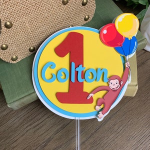 Curious George Cake Topper, Curious George Birthday, Curious George Decor