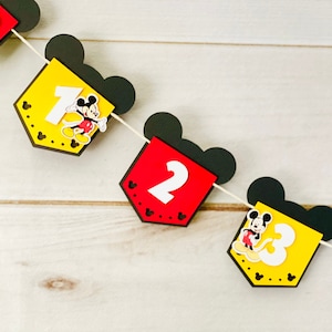 Mickey Photo Banner, Mickey Mouse Decor, Mickey Birthday