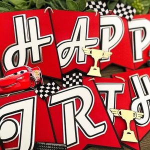Cars Birthday Banner, Disney Cars Banner, Cars Birthday Decor, Route 66 Banner