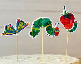 Hungry Caterpillar Cupcake Toppers