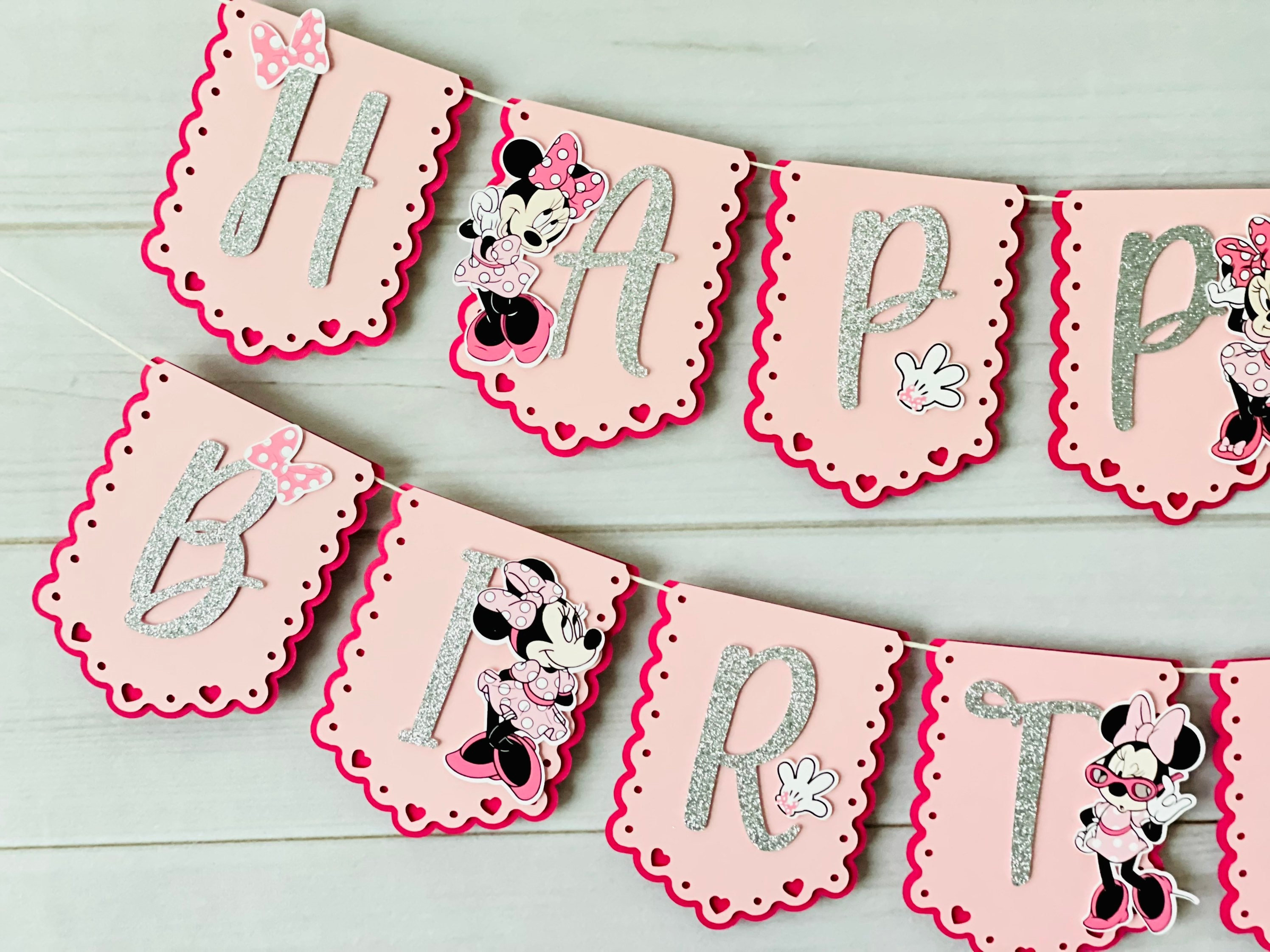 Minnie Mouse Banner, Minnie Mouse Decor, Minnie Birthday