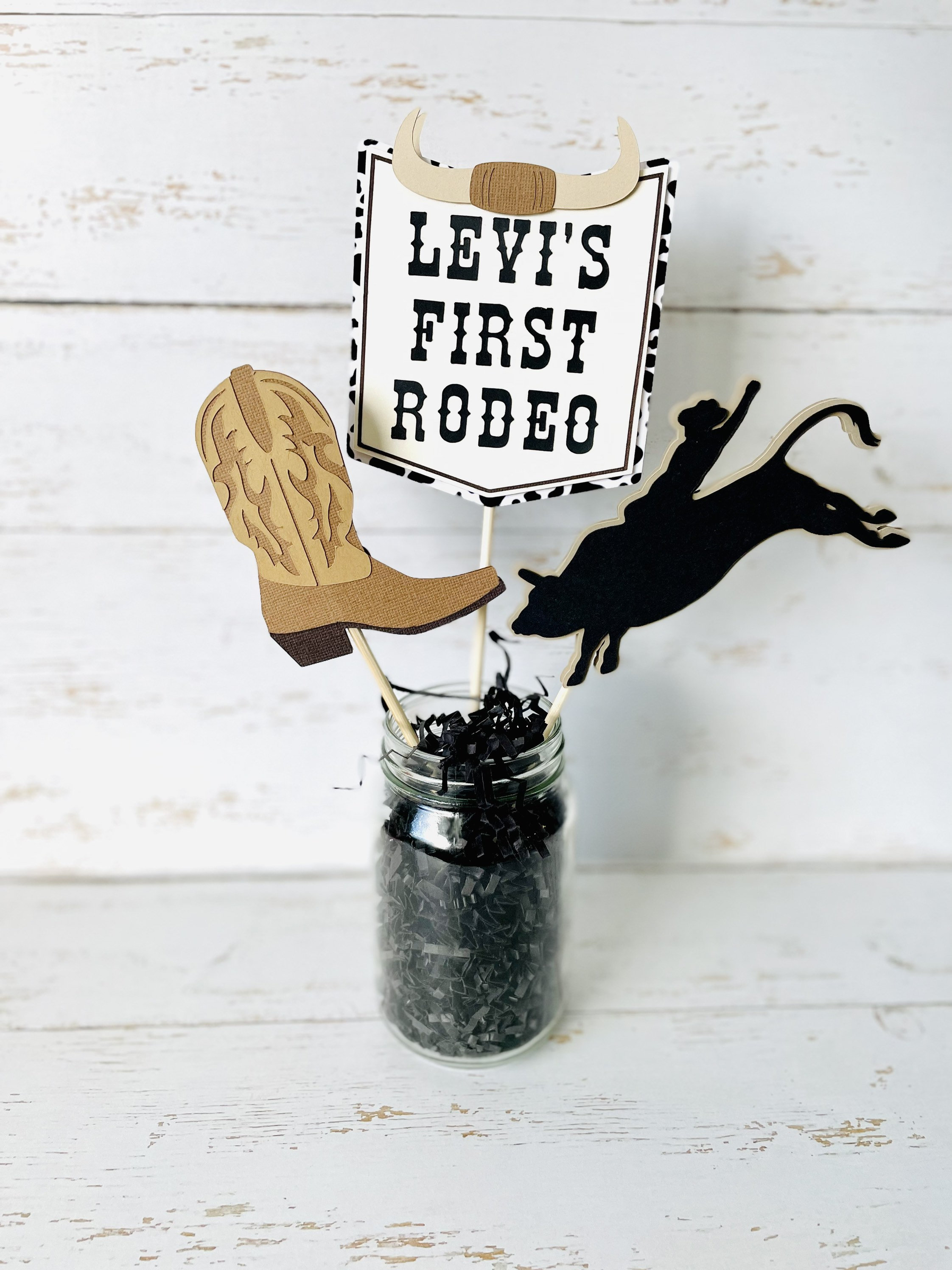 My First Rodeo Centerpieces, Western Centerpieces, Cowboy, Cowgirl ...