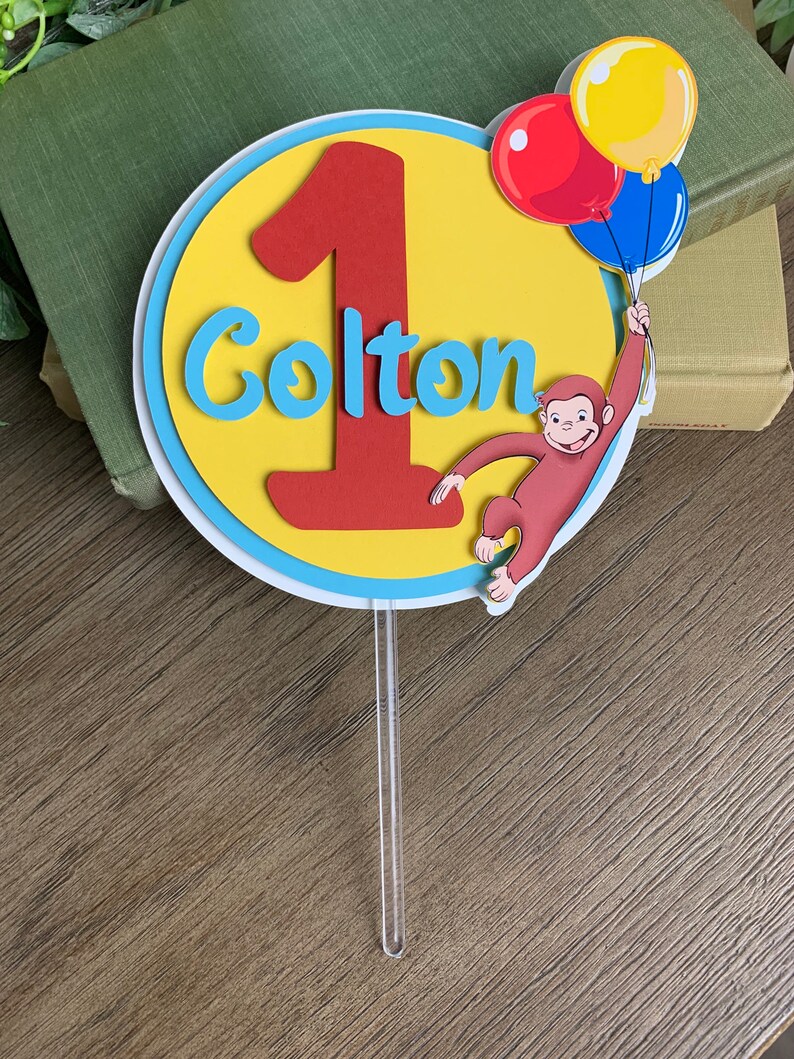 Curious George Cake Topper Curious George Birthday Curious | Etsy