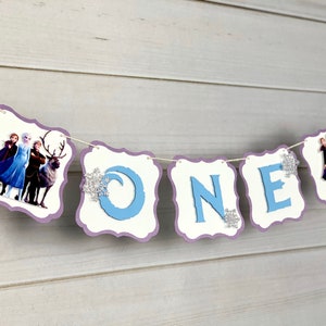 Frozen High Chair Banner, Frozen Banner, Frozen Birthday Banner, Frozen Theme Birthday Party, Frozen Decorations