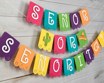 Taco Bout A Baby Banner, Señor or Señorita Gender Reveal Banner, Boy or Girl Banner