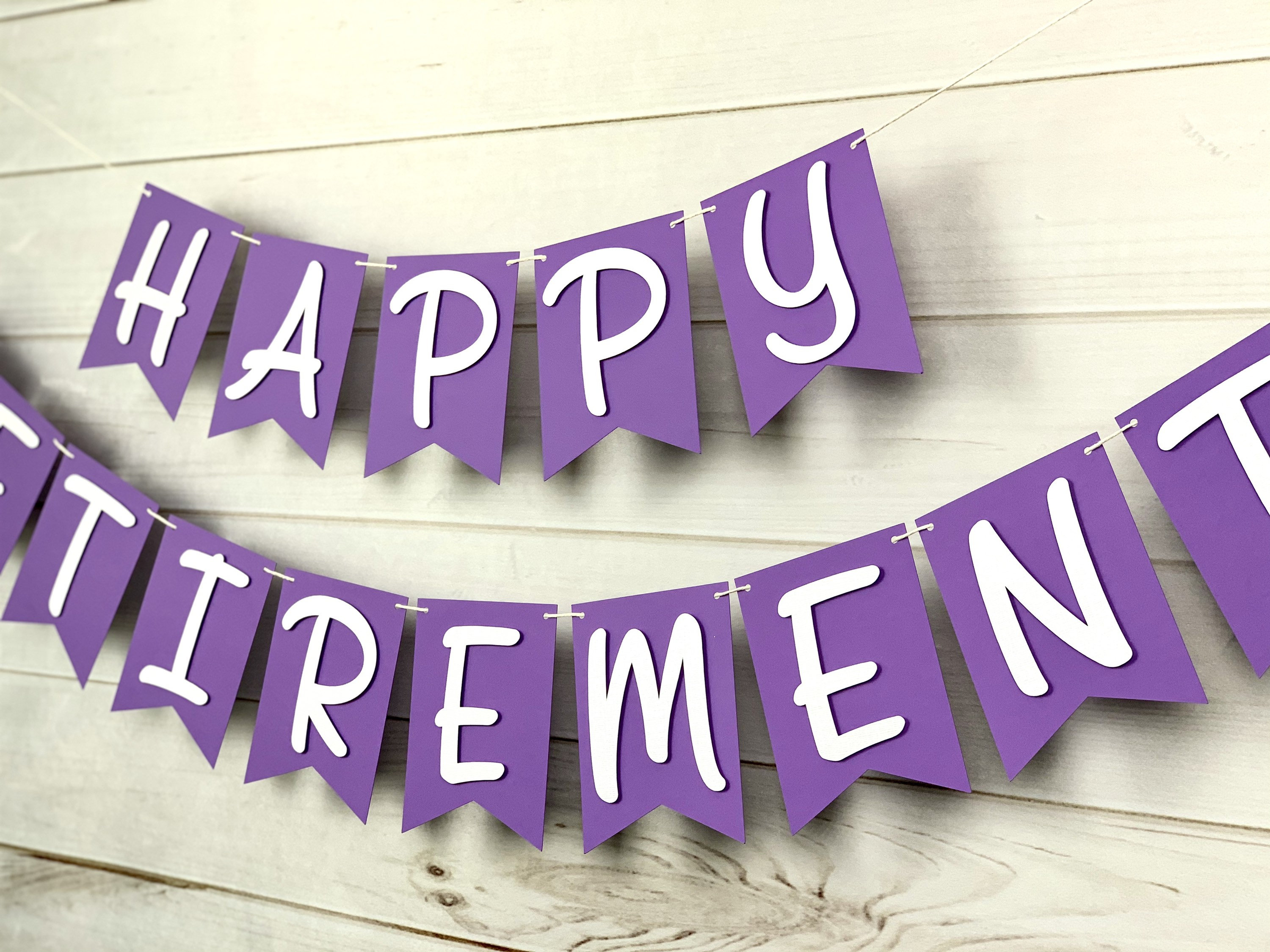 Happy Retirement Banner Retirement Banner Banner Etsy