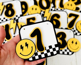 One Cool Dude Photo Banner, Smiley Photo Banner, Retro Checkered Banner
