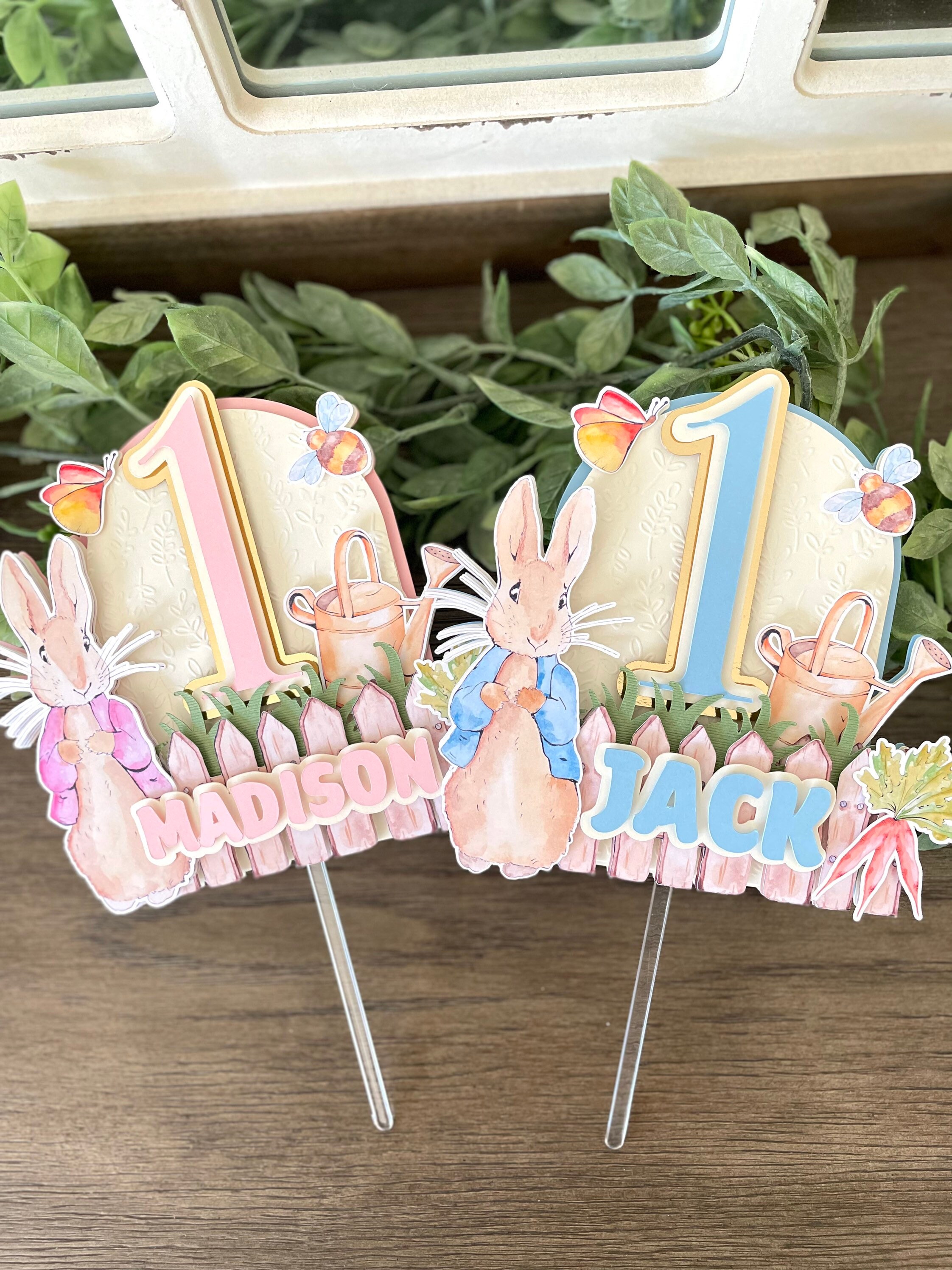 Peter Rabbit Cake Topper Peter Rabbit Decor Etsy