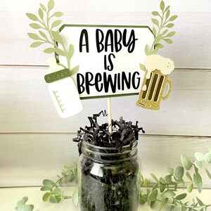 Baby is Brewing Centerpieces, Baby is Brewing Decorations, Baby Shower Centerpieces, Baby Shower Decor image 5