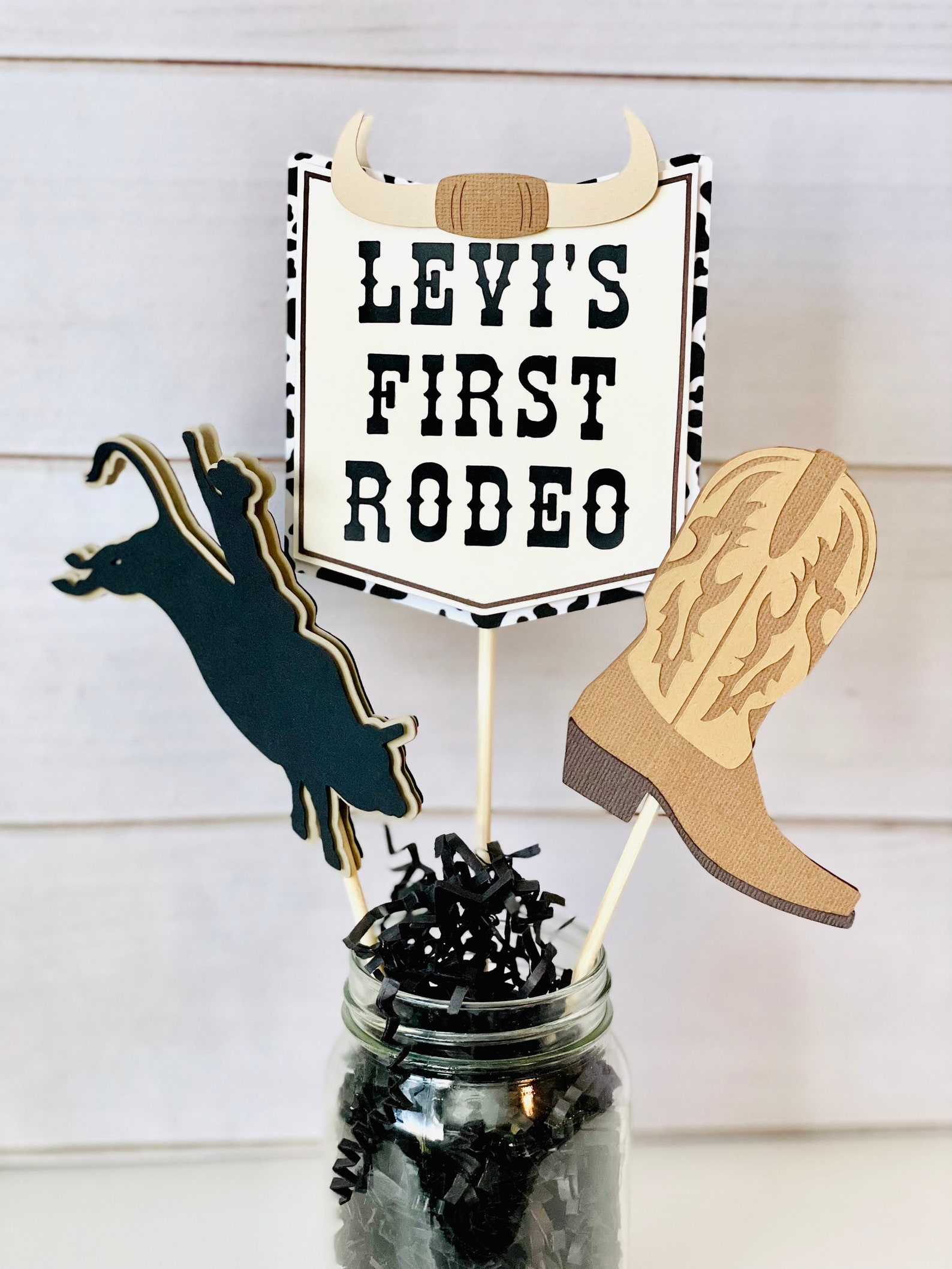 My First Rodeo Centerpieces Western Centerpieces Cowboy - Etsy