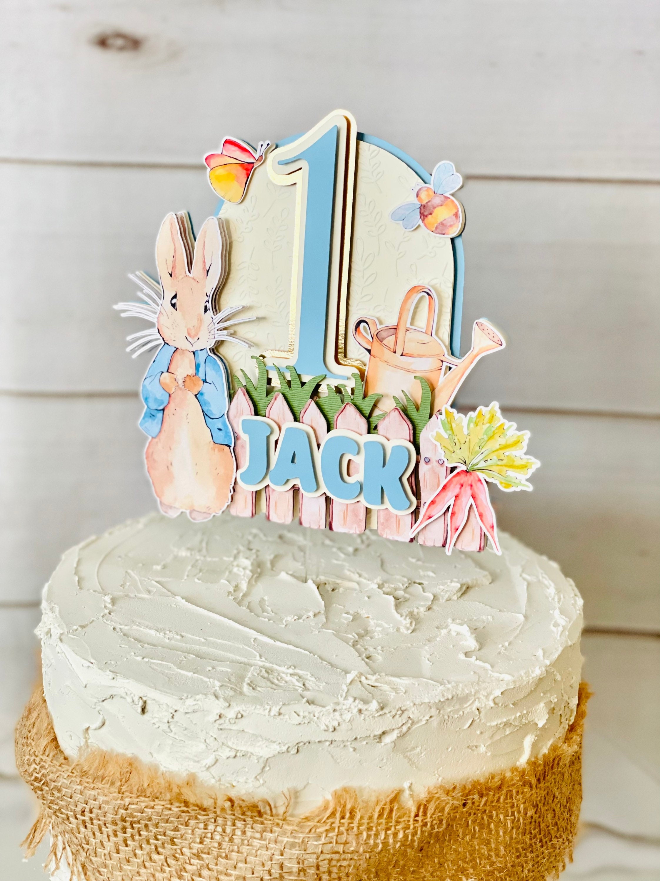Peter Rabbit Cake Topper Peter Rabbit Decor Etsy