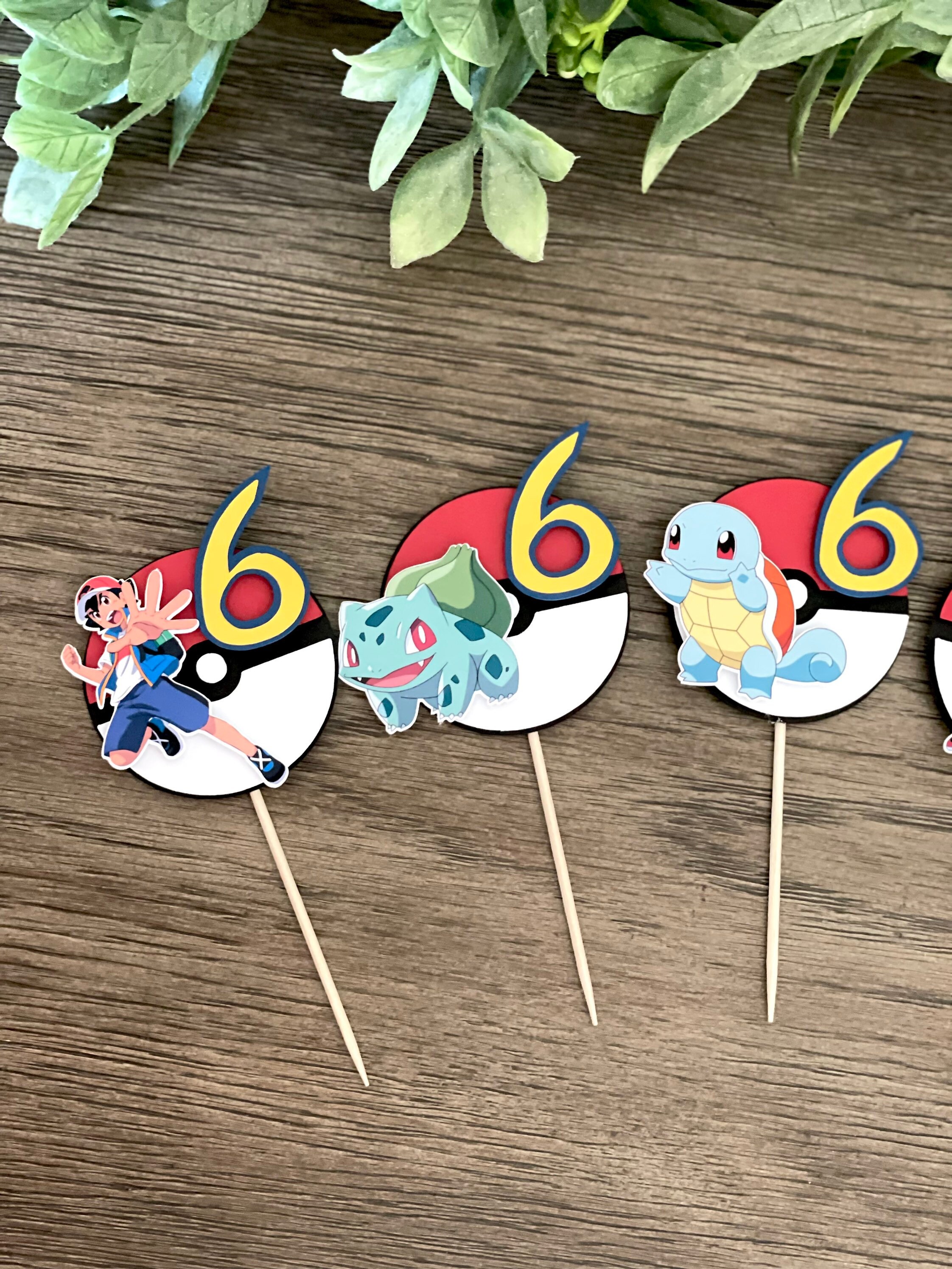 Pokemon Cupcake Toppers, Pokemon Birthday, Pokemon Decor Etsy — free download