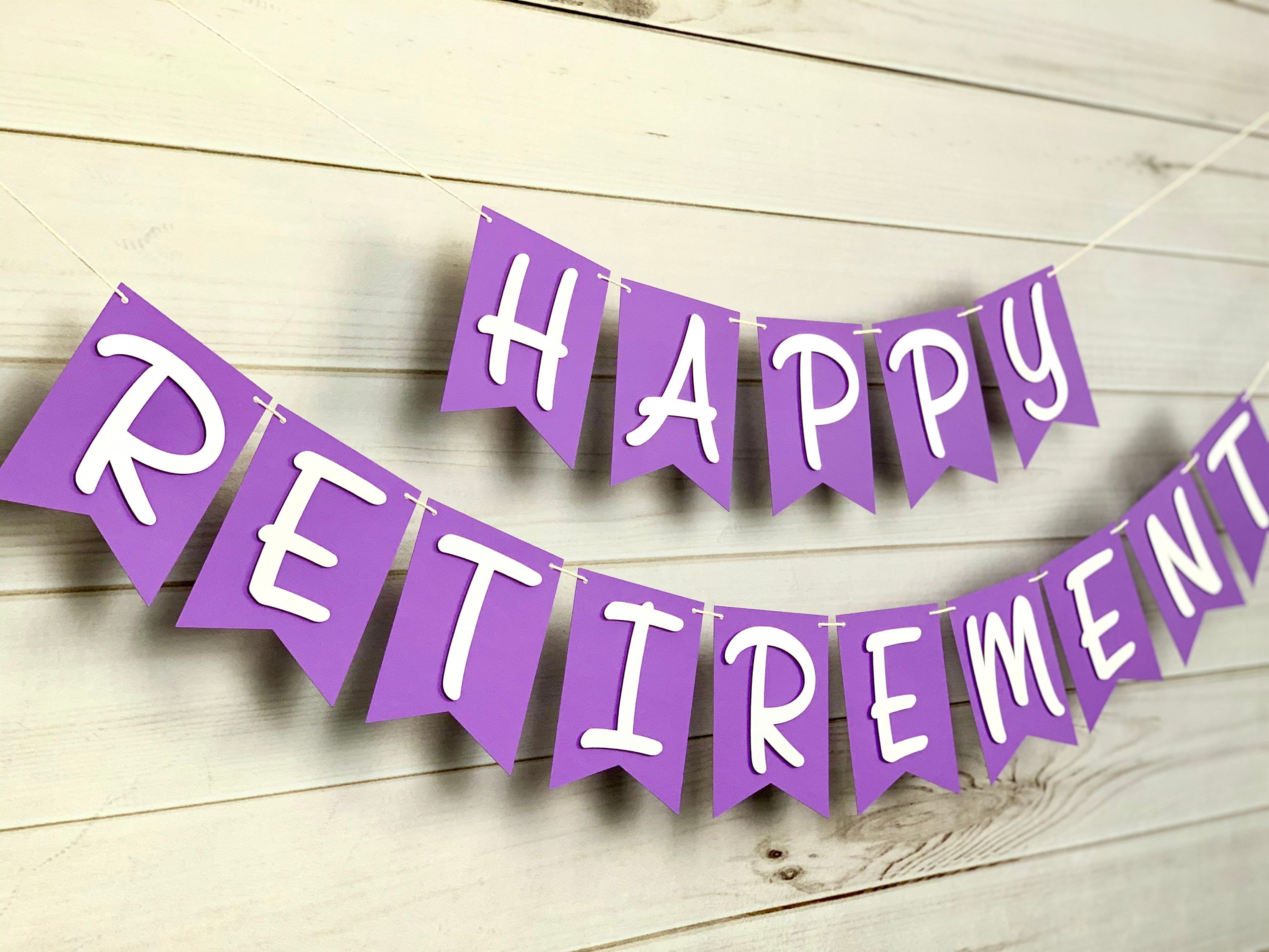 Happy Retirement Banner Printable Free Printable Templates | The Best ...