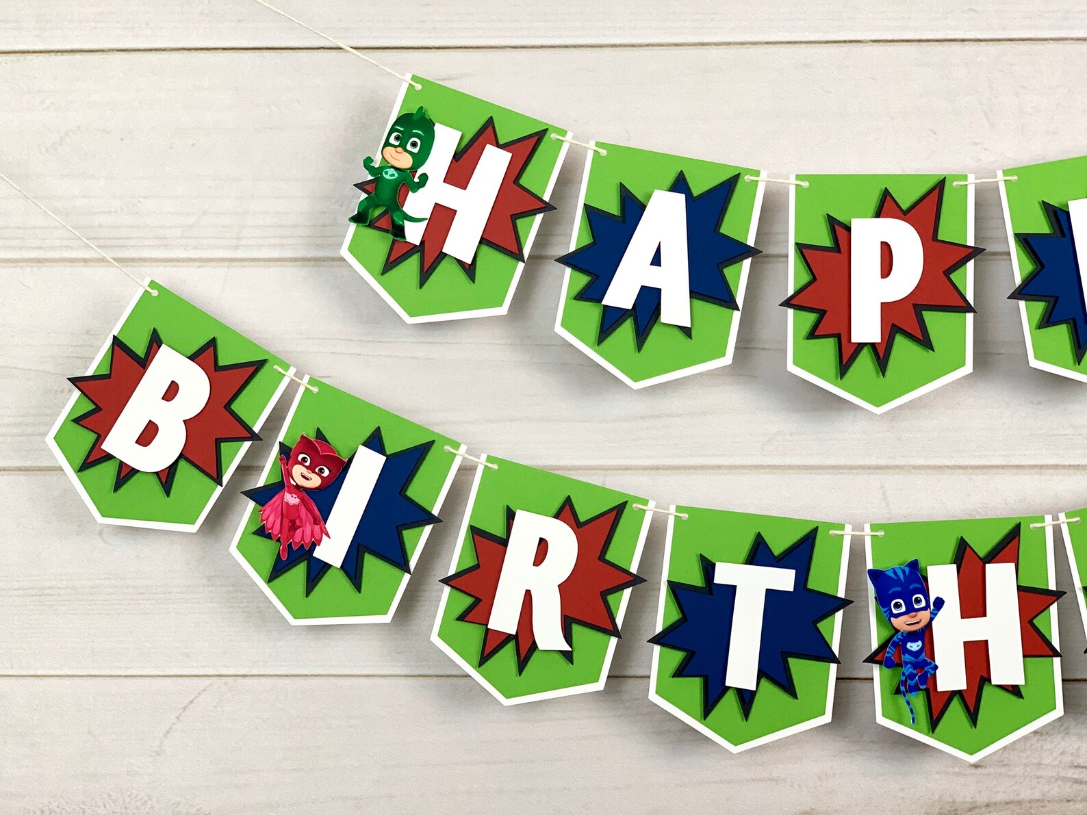 PJ Masks Banner PJ Masks Birthday Banner PJ Masks Party - Etsy