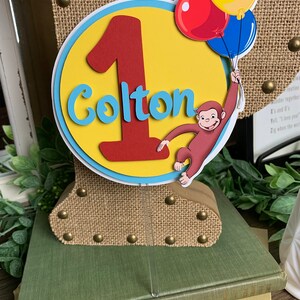Curious George Cake Topper, Curious George Birthday, Curious George ...