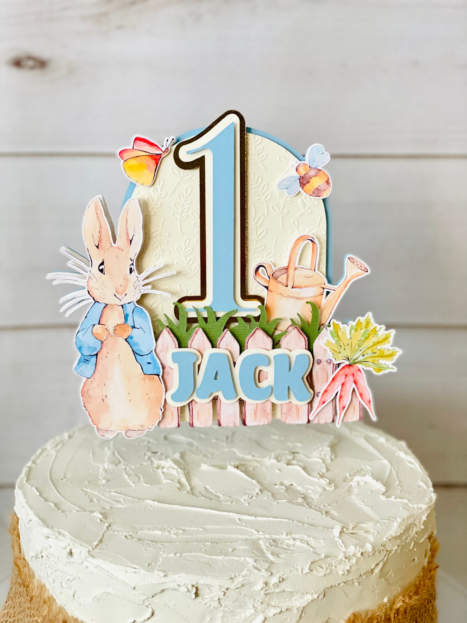 Peter Rabbit Cake Topper Peter Rabbit Decor Etsy