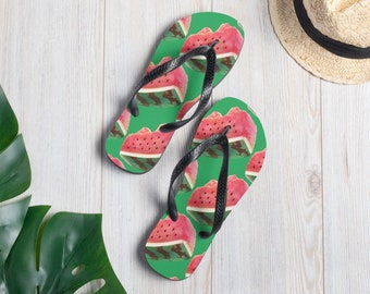 Pineapple Pattern | Food illustration | Flip-Flops