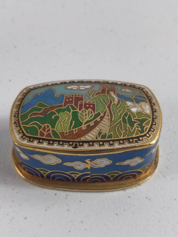Small Chinese Cloisonne Trinket Box