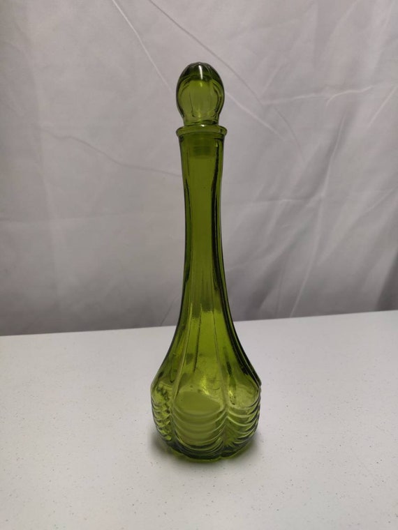 Vintage Avon Green Perfume/Body Wash Bottle - image 3