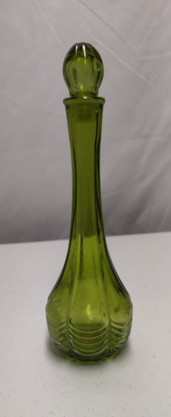 Vintage Avon Green Perfume/Body Wash Bottle - image 1