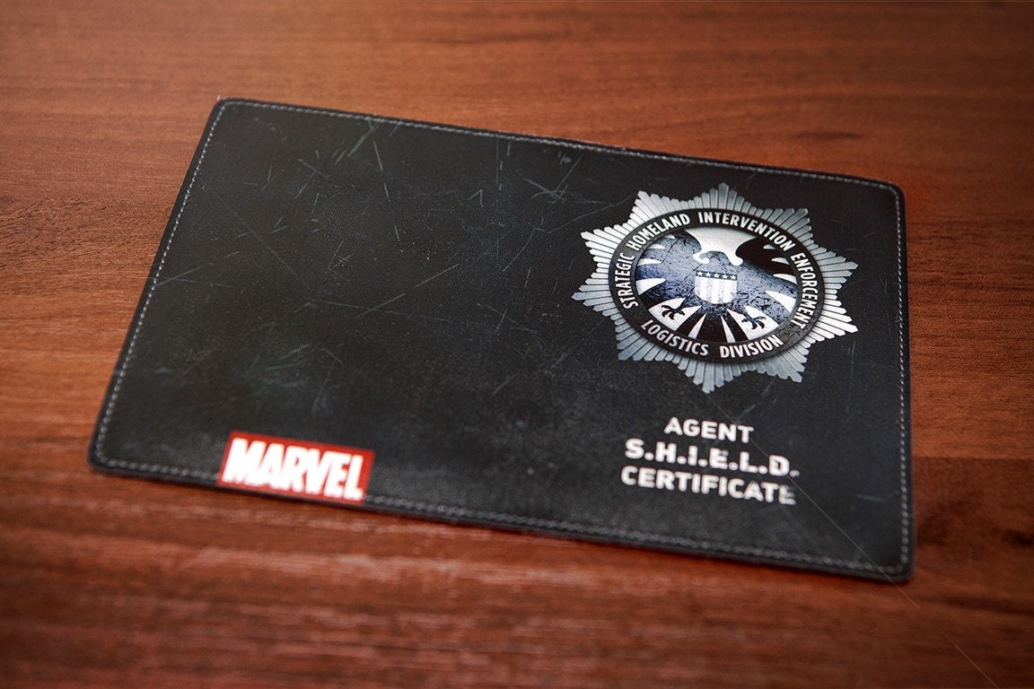 Marvel Passport Holder Agents of SHIELD Passport Cover Etsy