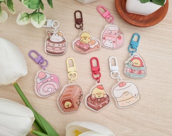 Bakery Shop Food Dessert Acrylic Cute Keychain Sweet Dessert : Double-Layered Acrylic | Perfect Gift for Foodies | Backpack Accessory