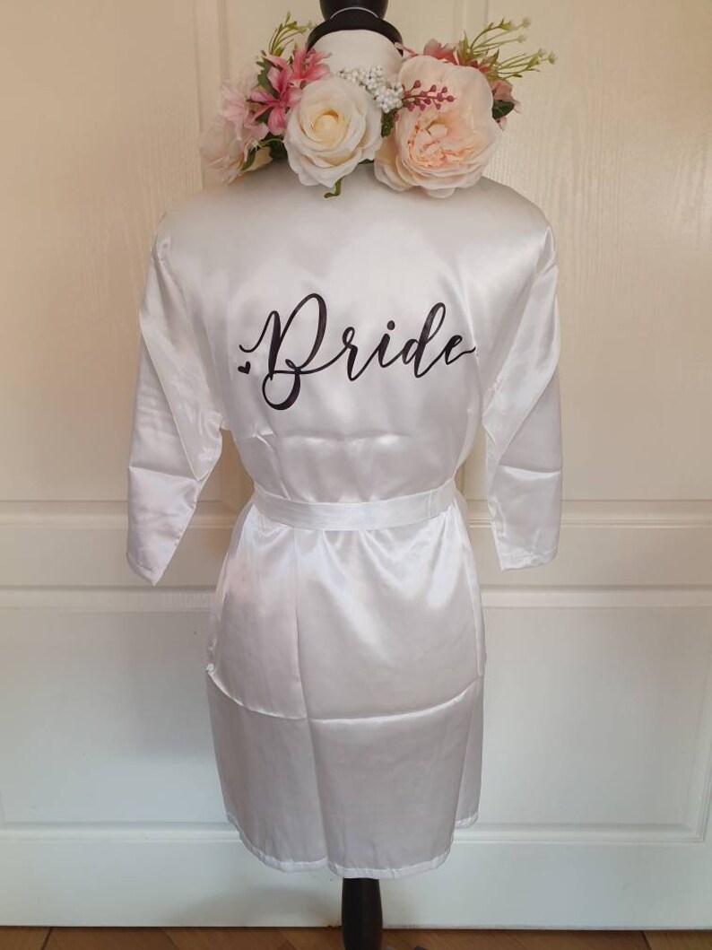 personalised bridal dressing gowns