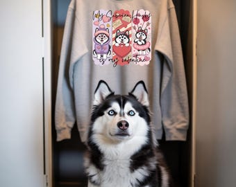 Mi Husky es mi Valentín (Png), Coqueta de San Valentín (Png), Corazón de San Valentín (Png), San Valentín retro (Png), Amor de perro en San Valentín, Archivo digital