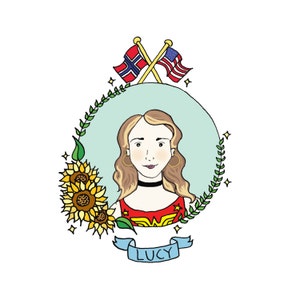 Retrato de dibujos animados ilustrados personalizados ? Regalo personalizado, regalo de dama de honor