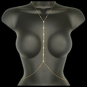 Three Round Together Adjustable Body Chain Belly Chain Handcrafted 925 Sterling Silver