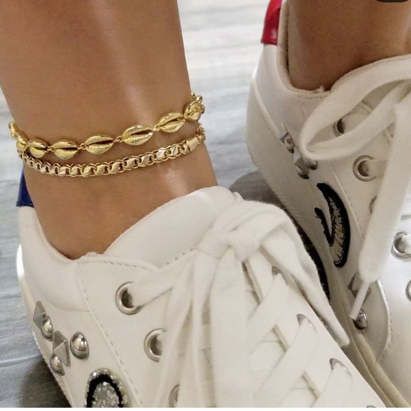 Seashell Anklet - Etsy